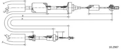 Трос, управление сцеплением CABOR купить