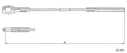Трос, управление сцеплением CABOR купить