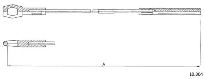 Трос, управление сцеплением CABOR купить