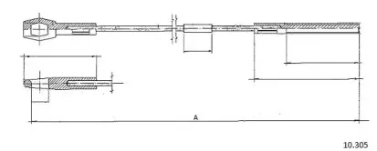 Трос, управление сцеплением CABOR купить