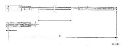 Трос, управление сцеплением CABOR купить