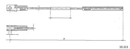 Трос, управление сцеплением CABOR купить