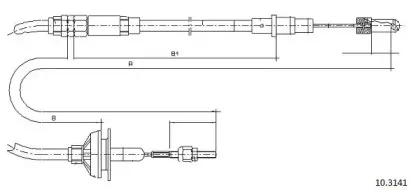 Трос, управление сцеплением CABOR купить