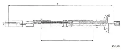 Трос, управление сцеплением CABOR купить
