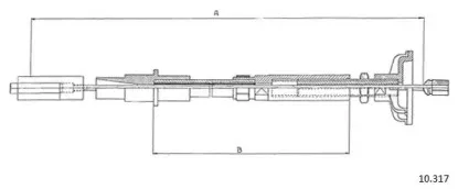 Трос, управление сцеплением CABOR купить