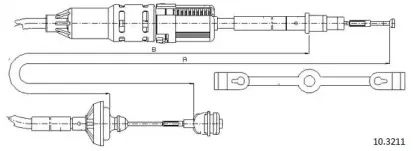 Трос, управление сцеплением CABOR купить