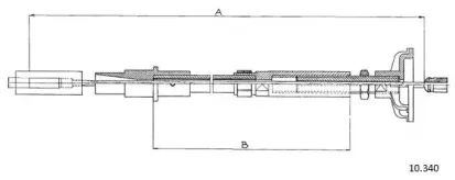 Трос, управление сцеплением CABOR купить