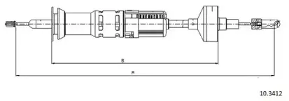 Трос, управление сцеплением CABOR купить