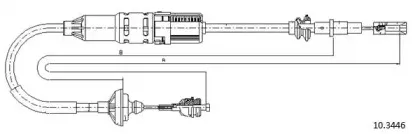 Трос, управление сцеплением CABOR купить