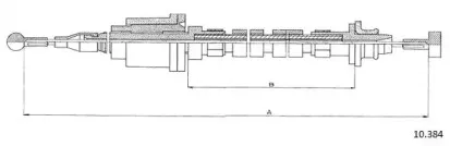 Трос, управление сцеплением CABOR купить