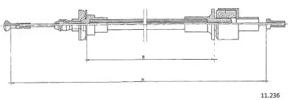 Трос, управление сцеплением CABOR купить