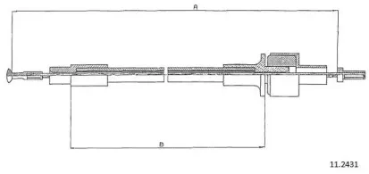 Трос, управление сцеплением CABOR купить