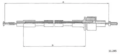 Трос, управление сцеплением CABOR купить