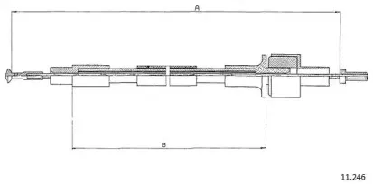 Трос, управление сцеплением CABOR купить