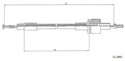 Трос, управление сцеплением CABOR купить
