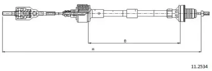 Трос, управление сцеплением CABOR купить