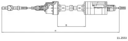 Трос, управление сцеплением CABOR купить