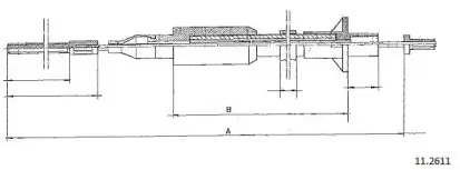 Трос, управление сцеплением CABOR купить