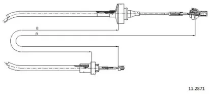 Трос, управление сцеплением CABOR купить