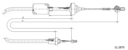 Трос, управление сцеплением CABOR купить