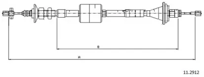 Трос, управление сцеплением CABOR купить