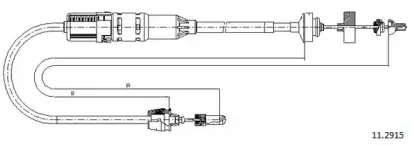 Трос, управление сцеплением CABOR купить
