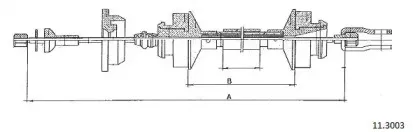 Трос, управление сцеплением CABOR купить