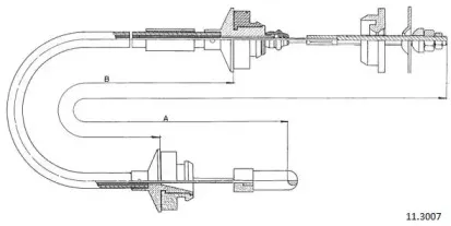 Трос, управление сцеплением CABOR купить