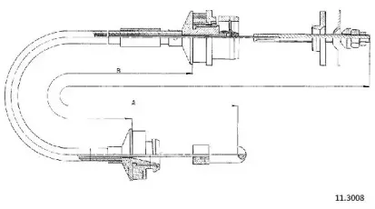 Трос, управление сцеплением CABOR купить