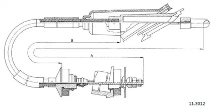 Трос, управление сцеплением CABOR купить