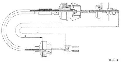 Трос, управление сцеплением CABOR купить