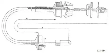 Трос, управление сцеплением CABOR купить