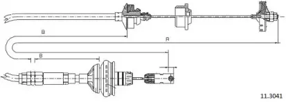 Трос, управление сцеплением CABOR купить