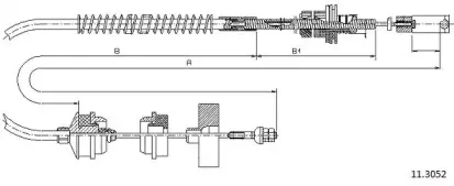 Трос, управление сцеплением CABOR купить