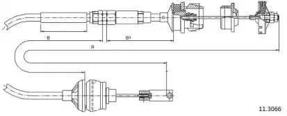 Трос, управление сцеплением CABOR купить