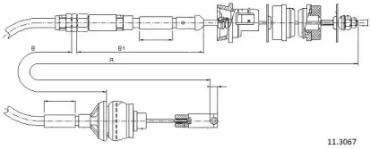 Трос, управление сцеплением CABOR купить