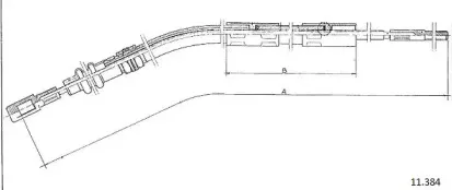 Трос, управление сцеплением CABOR купить