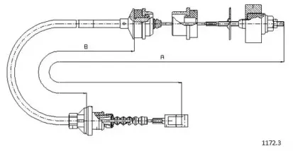 Трос, управление сцеплением CABOR купить