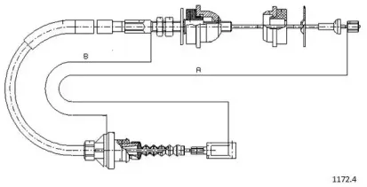 Трос, управление сцеплением CABOR купить