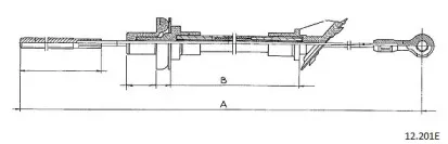 Трос, управление сцеплением CABOR купить