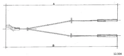 Тросик заслонки отопителя CABOR купить