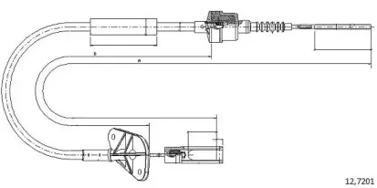 Трос, управление сцеплением CABOR купить