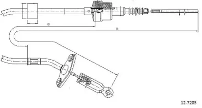 Трос, управление сцеплением CABOR купить