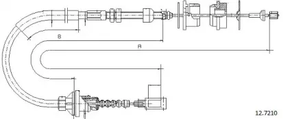 Трос, управление сцеплением CABOR купить