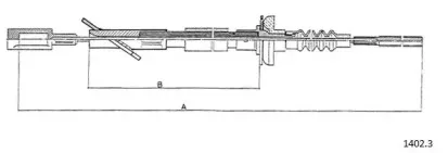 Трос, управление сцеплением CABOR купить