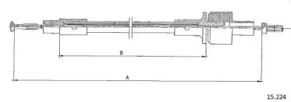 Трос, управление сцеплением CABOR купить