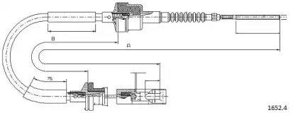 Трос, управление сцеплением CABOR купить