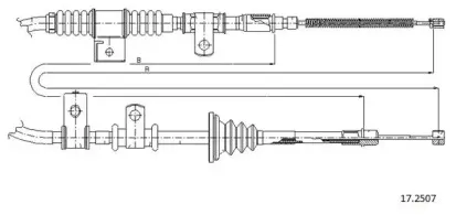 Трос, стояночная тормозная система CABOR купить