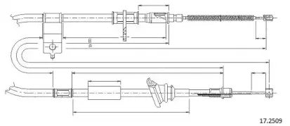 Трос, стояночная тормозная система CABOR купить