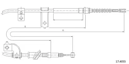 Трос, стояночная тормозная система CABOR купить